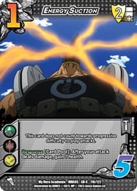 Energy Suction (XR) - UniVersus: My Hero Academia: Undaunted Raid - UniVersus card