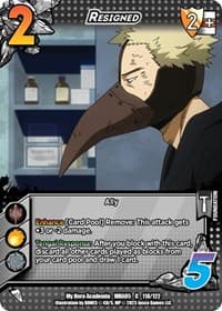 Resigned - UniVersus: My Hero Academia: Undaunted Raid - UniVersus card