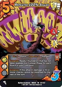 Repeated 100% Smash - UniVersus: My Hero Academia: Undaunted Raid - UniVersus card