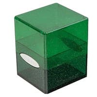 Satin Cube - Glitter Green - Ultra Pro Deck Boxes - Deck Boxes card
