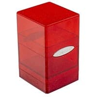Satin Tower - Glitter Red - Ultra Pro Deck Boxes - Deck Boxes card