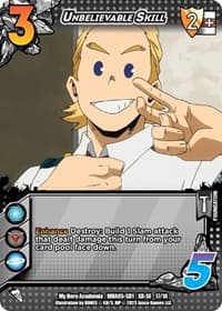 Unbelievable Skill (XR) - UniVersus: My Hero Academia: Undaunted Raid - UniVersus card