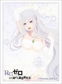 Re:ZERO -Starting Life in Another World- Sleeves - Emilia/Wedding (65-pack) - Curtain Damashii Imported Card Sleeves - Card Sleeves card