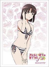 Saekano: How to Raise a Boring Girlfriend Sleeves - Megumi Kato/Swimsuit (65-pack) - Curtain Damashii Imported Card Sleeves - Card Sleeves card