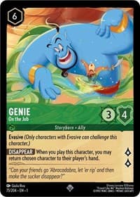 Genie - On the Job - The First Chapter - Disney Lorcana card