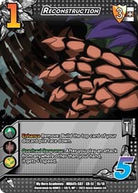 Reconstruction (XR) - UniVersus: My Hero Academia: Undaunted Raid - UniVersus card