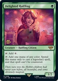 Delighted Halfling (0158) - Prerelease Cards - Magic: The Gathering card