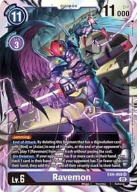 Ravemon - Alternative Being Booster - Digimon Card Game card