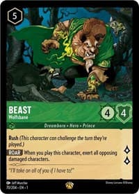 Beast - Wolfsbane - The First Chapter - Disney Lorcana card