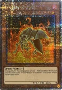 Volcanic Shell (Quarter Century Secret Rare) - Battles of Legend: Monstrous Revenge - YuGiOh card