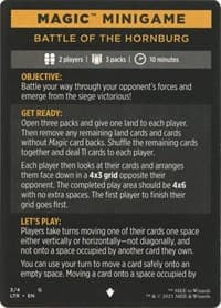 Magic Minigame: Battle of the Hornburg - Universes Beyond: The Lord of the Rings: Tales of Middle-earth - Magic: The Gathering card
