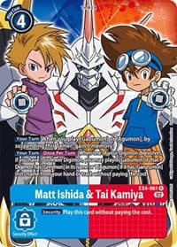 Matt Ishida & Tai Kamiya (Alternate Art) - Alternative Being Booster - Digimon Card Game card