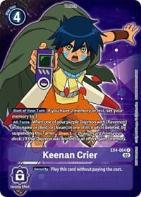 Keenan Crier (Alternate Art) - Alternative Being Booster - Digimon Card Game card