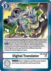 Digital Translator (Box Topper) - Alternative Being Booster - Digimon Card Game card