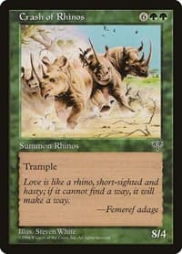 Crash of Rhinos - Mirage - Magic: The Gathering card