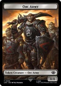 Orc Army (0006) // Food (0010) Double-Sided Token - Universes Beyond: The Lord of the Rings: Tales of Middle-earth - Magic: The Gathering card