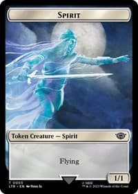 Spirit // Food (0009) Double-Sided Token - Universes Beyond: The Lord of the Rings: Tales of Middle-earth - Magic: The Gathering card