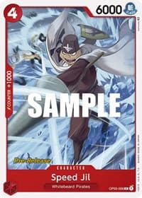Speed Jil - Pillars of Strength Pre-Release Cards - One Piece Card Game card