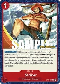 Striker - Pillars of Strength Pre-Release Cards - One Piece Card Game card