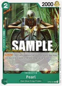 Pearl - Pillars of Strength Pre-Release Cards - One Piece Card Game card