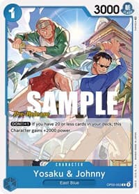 Yosaku & Johnny - Pillars of Strength Pre-Release Cards - One Piece Card Game card