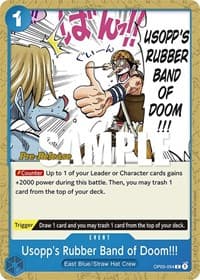 Usopp's Rubber Band of Doom!!! - Pillars of Strength Pre-Release Cards - One Piece Card Game card