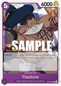 Tilestone - Pillars of Strength Pre-Release Cards - One Piece Card Game card