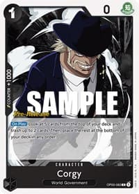 Corgy - Pillars of Strength Pre-Release Cards - One Piece Card Game card
