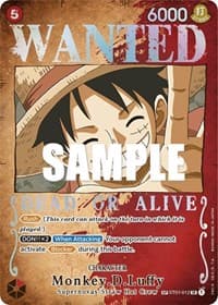 Monkey.D.Luffy (Wanted Poster) - Pillars of Strength - One Piece Card Game card
