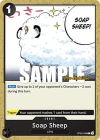 Soap Sheep - Pillars of Strength Pre-Release Cards - One Piece Card Game card