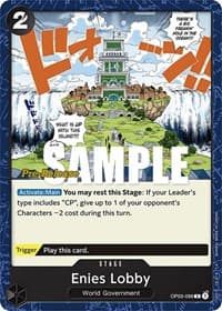 Enies Lobby - Pillars of Strength Pre-Release Cards - One Piece Card Game card