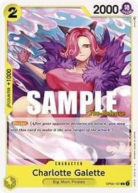 Charlotte Galette - Pillars of Strength Pre-Release Cards - One Piece Card Game card