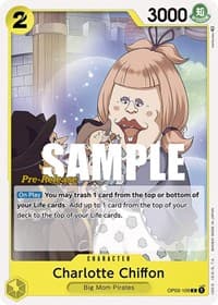 Charlotte Chiffon - Pillars of Strength Pre-Release Cards - One Piece Card Game card