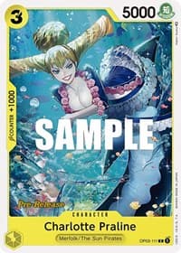 Charlotte Praline - Pillars of Strength Pre-Release Cards - One Piece Card Game card