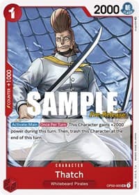 Thatch - Pillars of Strength Pre-Release Cards - One Piece Card Game card