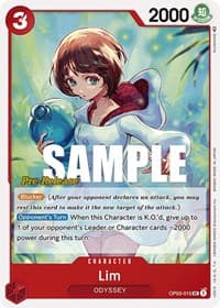 Lim - Pillars of Strength Pre-Release Cards - One Piece Card Game card