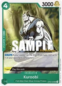 Kuroobi - Pillars of Strength Pre-Release Cards - One Piece Card Game card