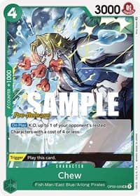 Chew - Pillars of Strength Pre-Release Cards - One Piece Card Game card