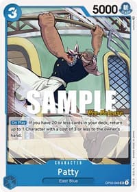 Patty - Pillars of Strength Pre-Release Cards - One Piece Card Game card