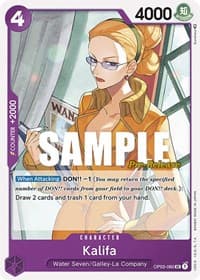 Kalifa - Pillars of Strength Pre-Release Cards - One Piece Card Game card