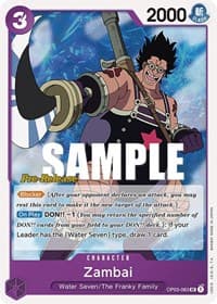 Zambai - Pillars of Strength Pre-Release Cards - One Piece Card Game card