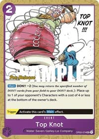 Top Knot - Pillars of Strength Pre-Release Cards - One Piece Card Game card