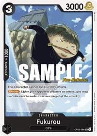 Fukurou - Pillars of Strength Pre-Release Cards - One Piece Card Game card