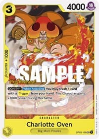 Charlotte Oven - Pillars of Strength Pre-Release Cards - One Piece Card Game card