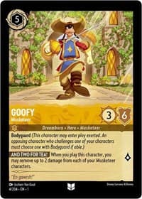 Goofy - Musketeer - The First Chapter - Disney Lorcana card
