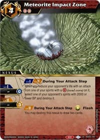 Meteorite Impact Zone - False Gods - Battle Spirits Saga card