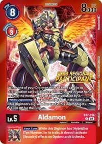 Aldamon (2023 Regionals Participant) - Next Adventure - Digimon Card Game card