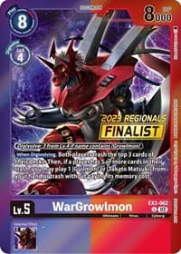 WarGrowlmon (2023 Regionals Finalist) - Draconic Roar - Digimon Card Game card