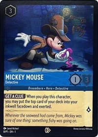 Mickey Mouse - Detective - Disney Lorcana Promo Cards - Disney Lorcana card