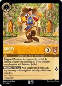 Goofy - Musketeer - Disney Lorcana Promo Cards - Disney Lorcana card